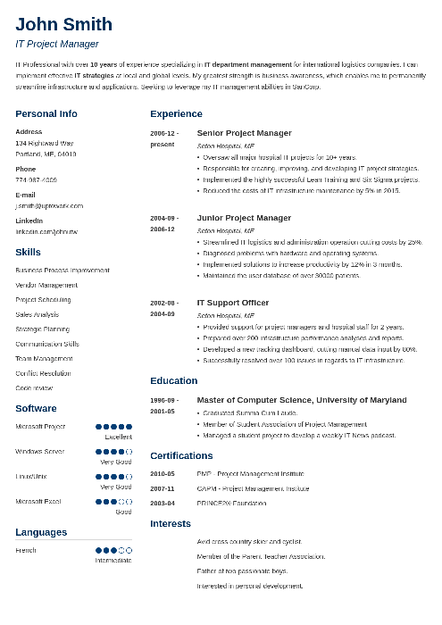 20 Resume Templates Download A Professional Resume In 5