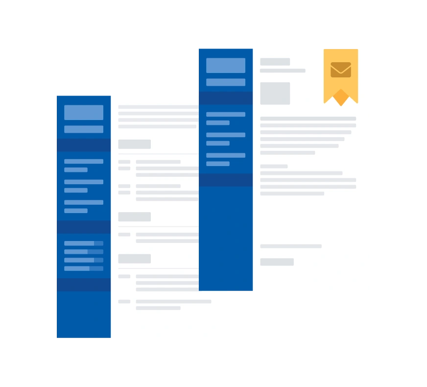 Matching cover letter