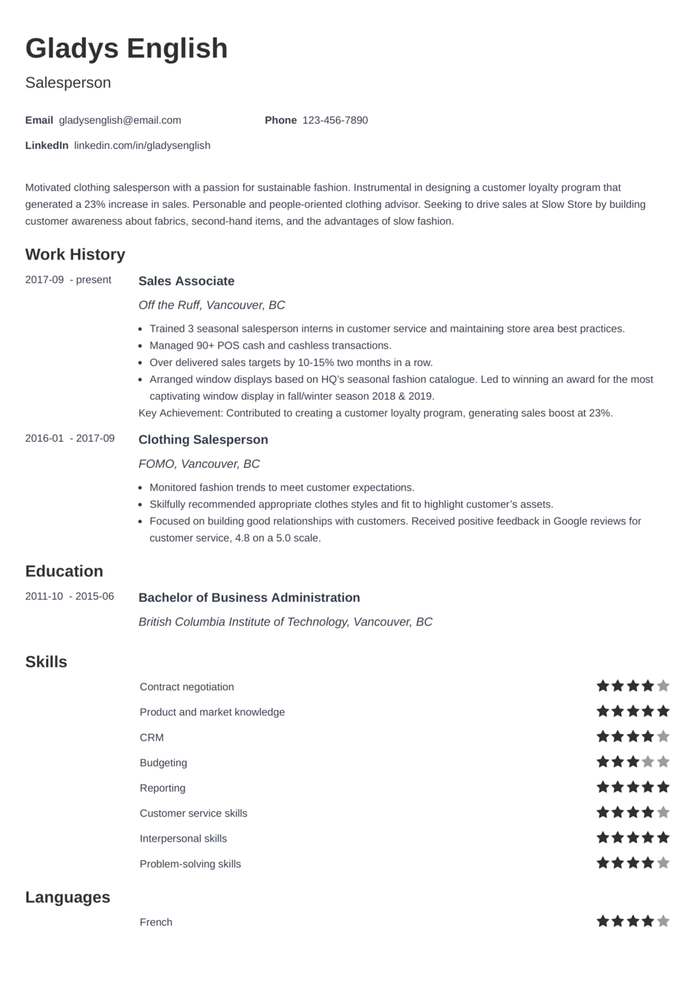 resume builder toronto