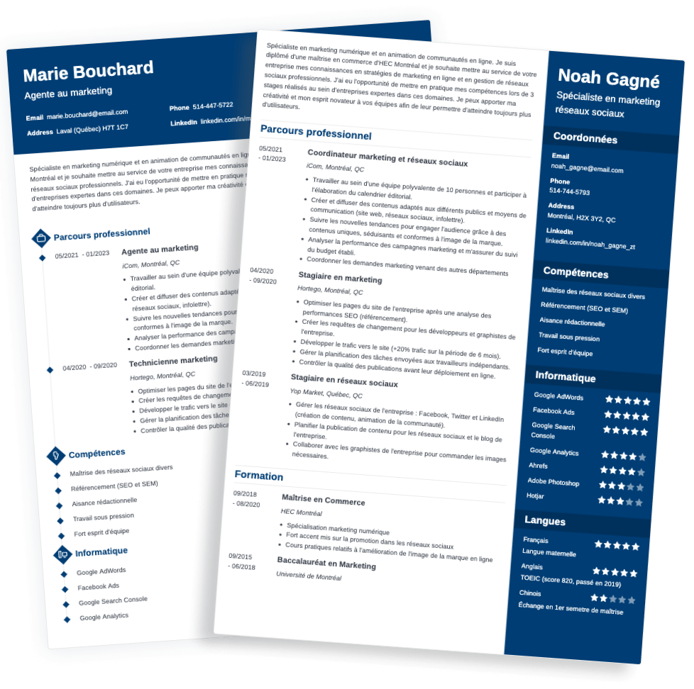 Faire un CV en ligne essayez le CV Maker Zety gratuitement