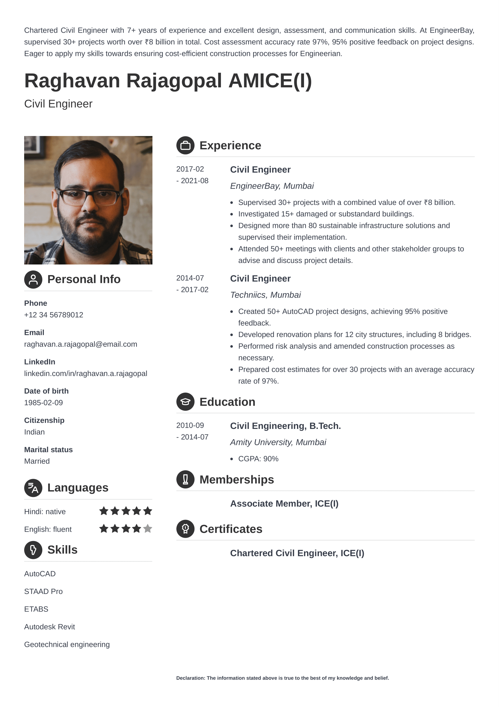 cv maker with photo
