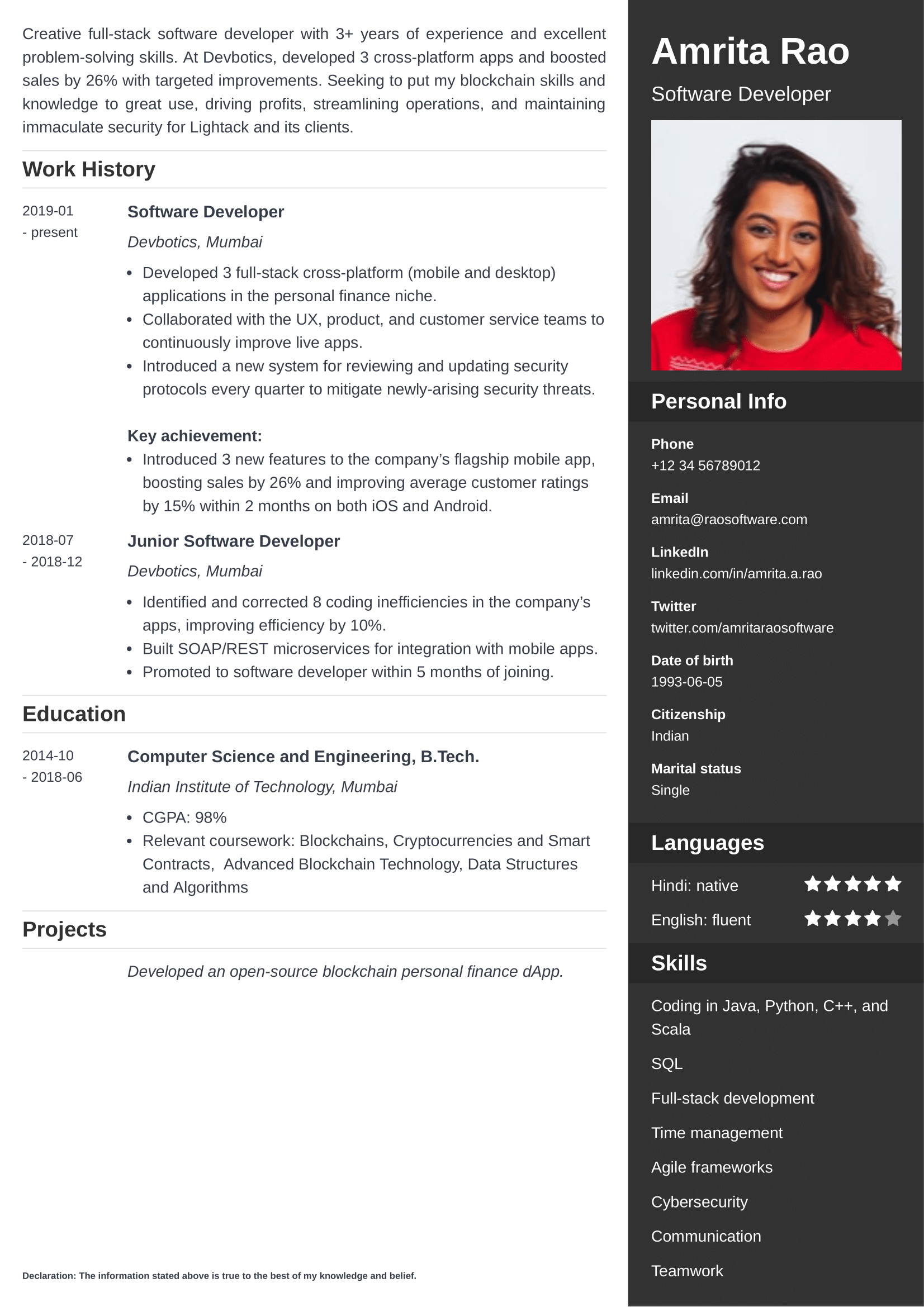 Free Online CV Maker: Create a Successful CV In Our App