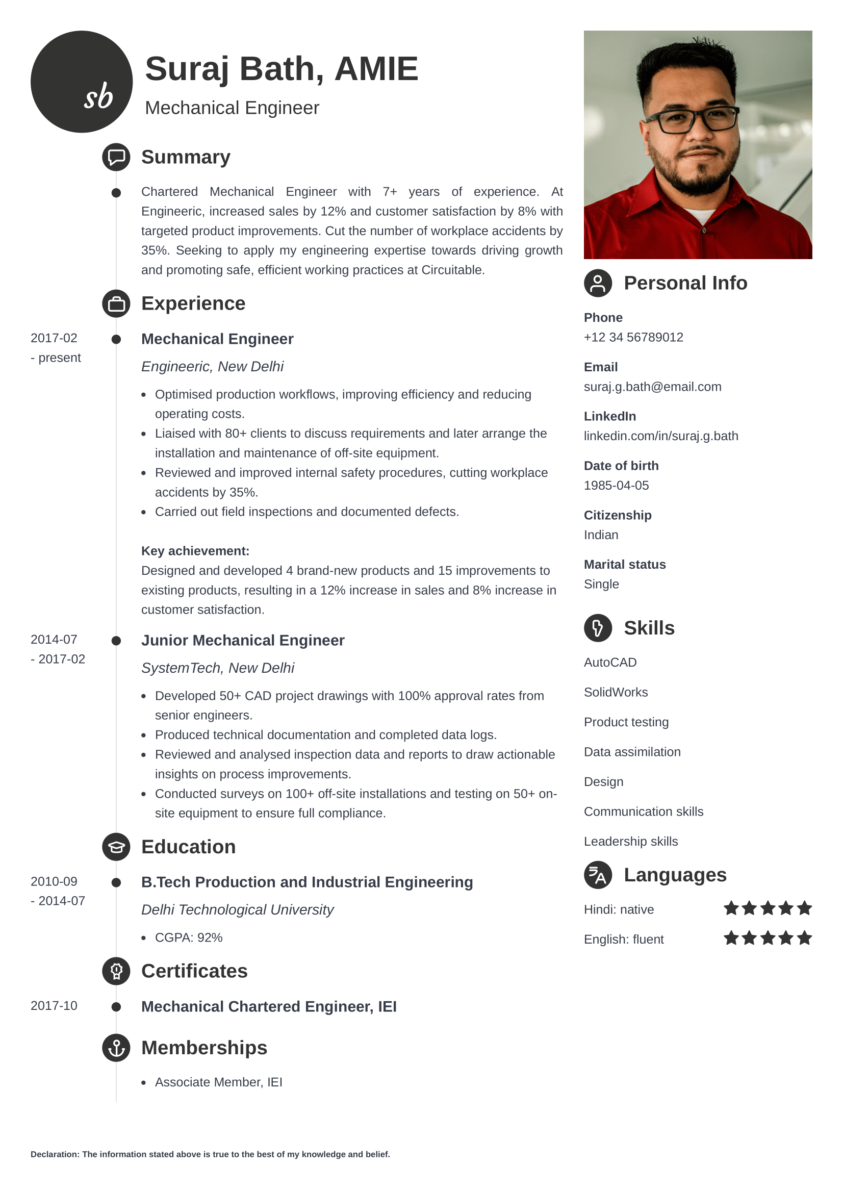 help build a professional resume