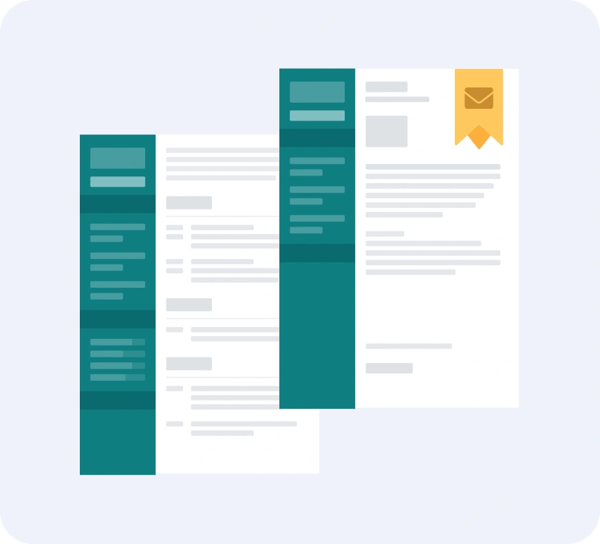 Matching cover letter