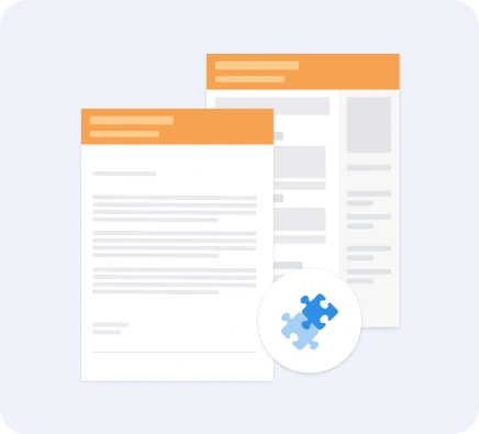 Matching cover letter