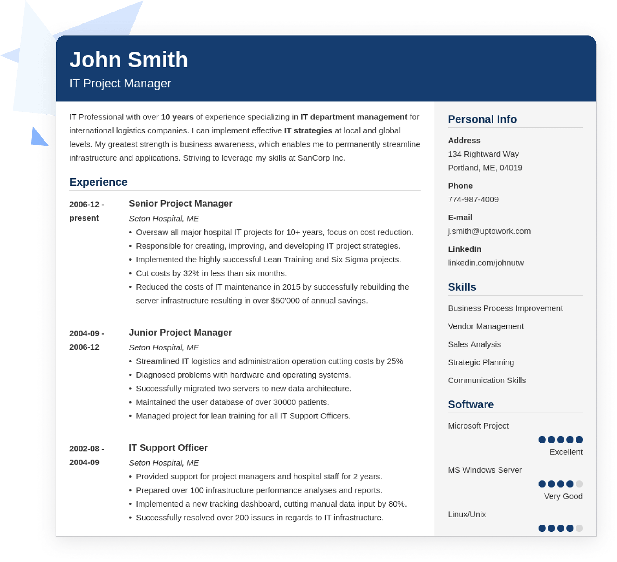 Free CV Builder Make Your CV Online Quickly (18 Templates)