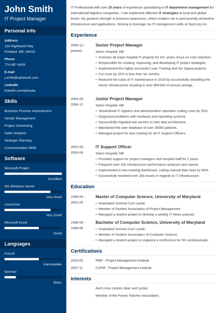 resume writer online