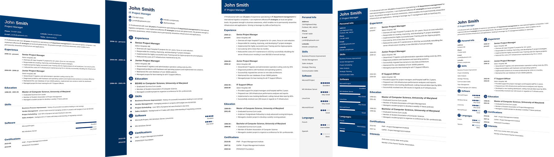 resume online template free