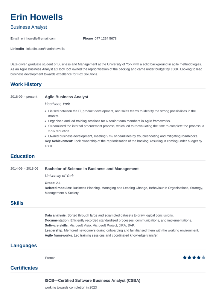 Online CV Builder. Create a CV That Gets You Hired