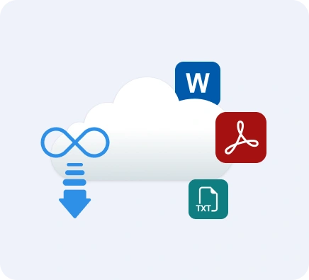 Unlimited downloads