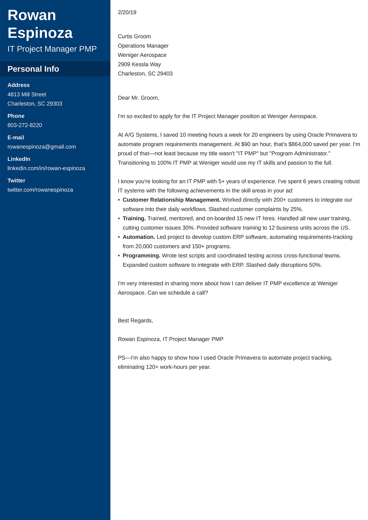 Example Of Professional Cover Letter 1400x1981