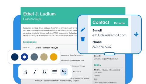 Build your resume - fast & easy