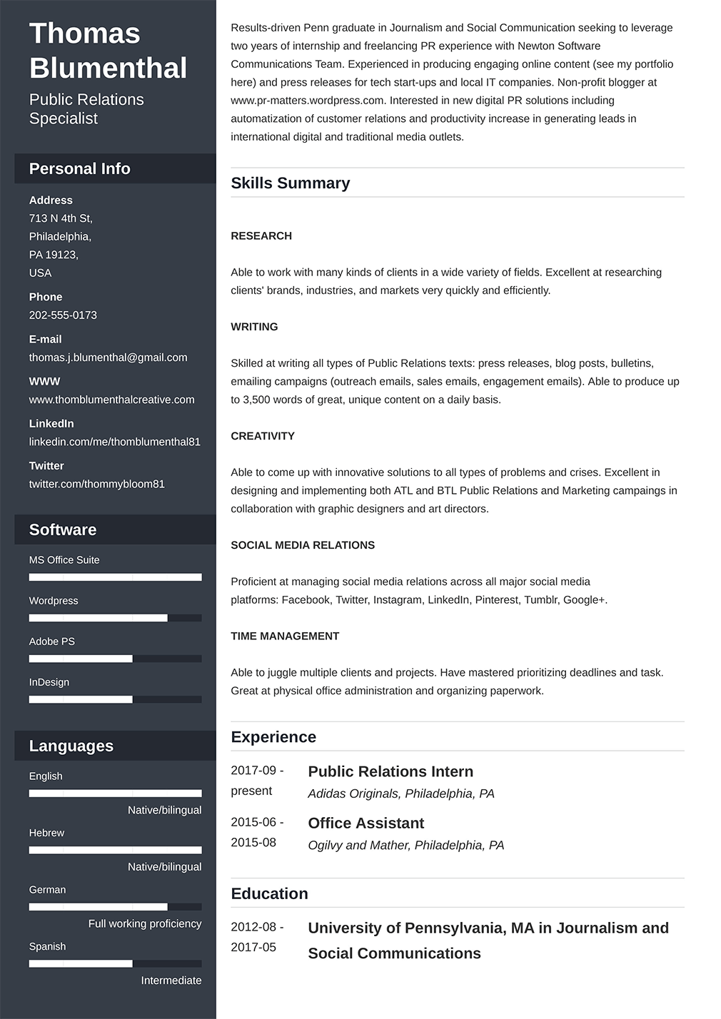 Curriculum Vitae Examples: 500+ Cv Samples For 2023