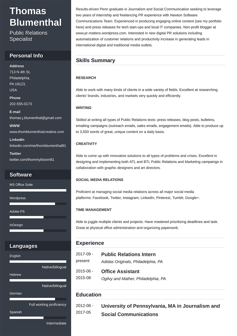 Example Of A Cv : How To Write CV and CV Examples | How To Write a CV 2020 - Example of a good cv.