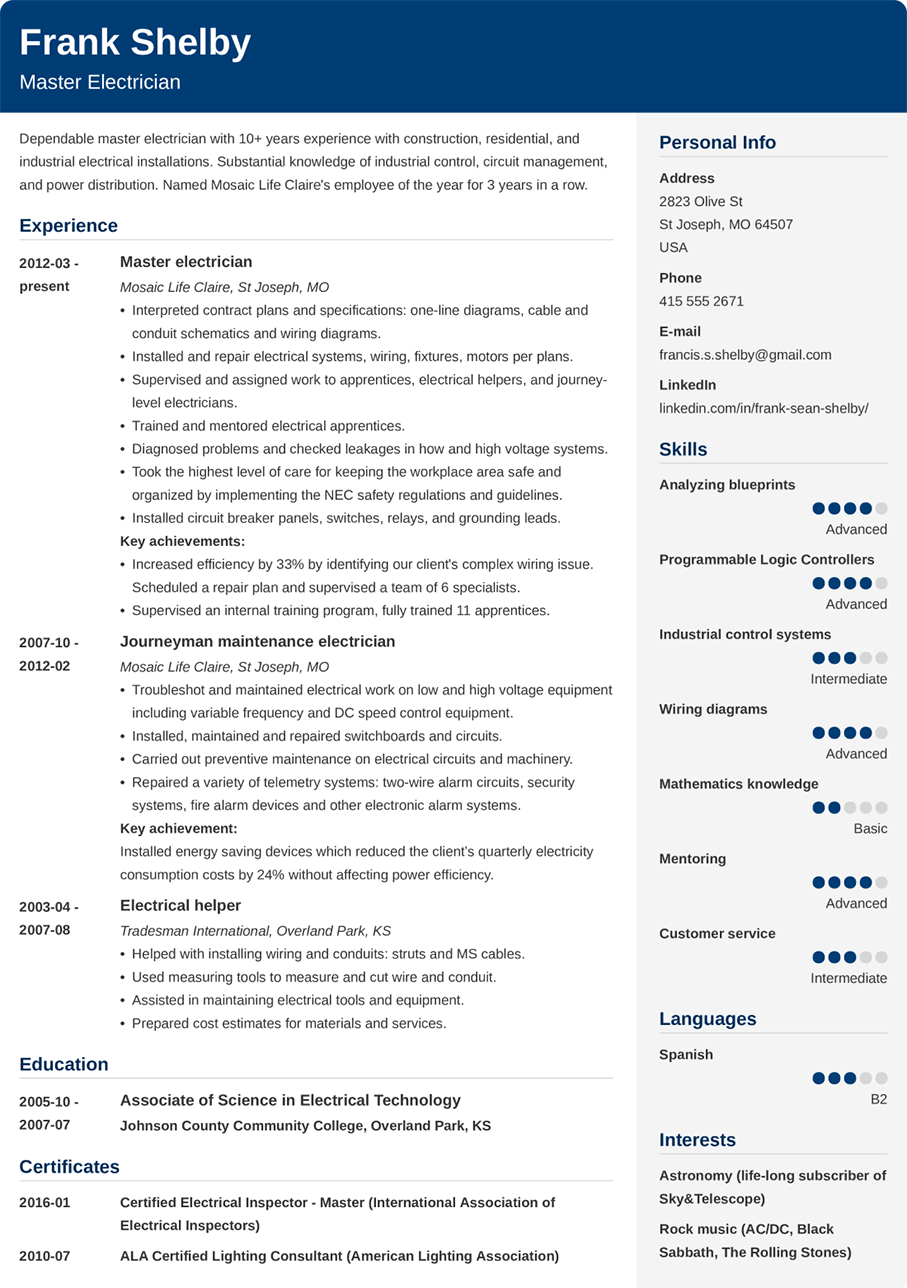 500 Resume Examples Free Samples For Any Job In 22