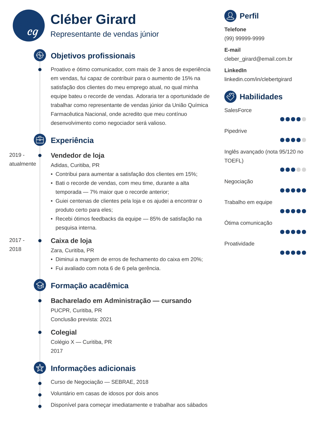 Gerador De Curr culo Online Modelos Prontos Para Preencher