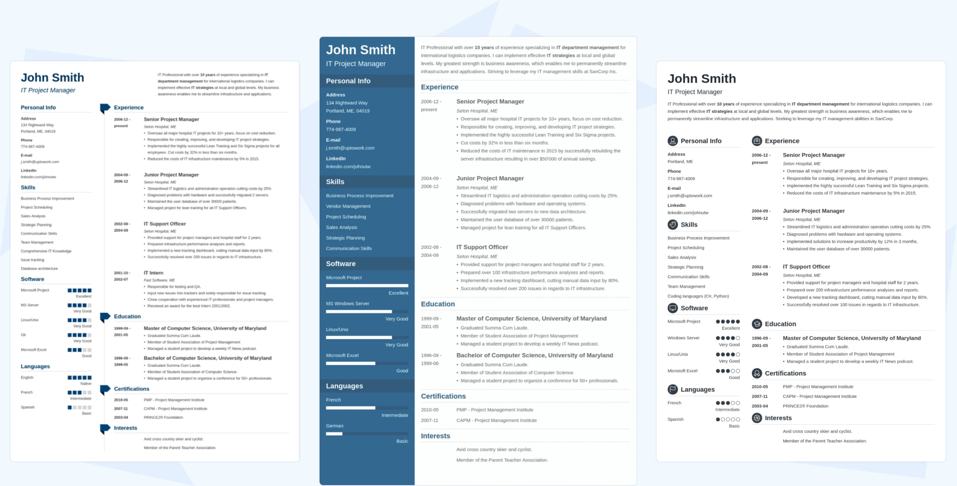 zety resume templates free download