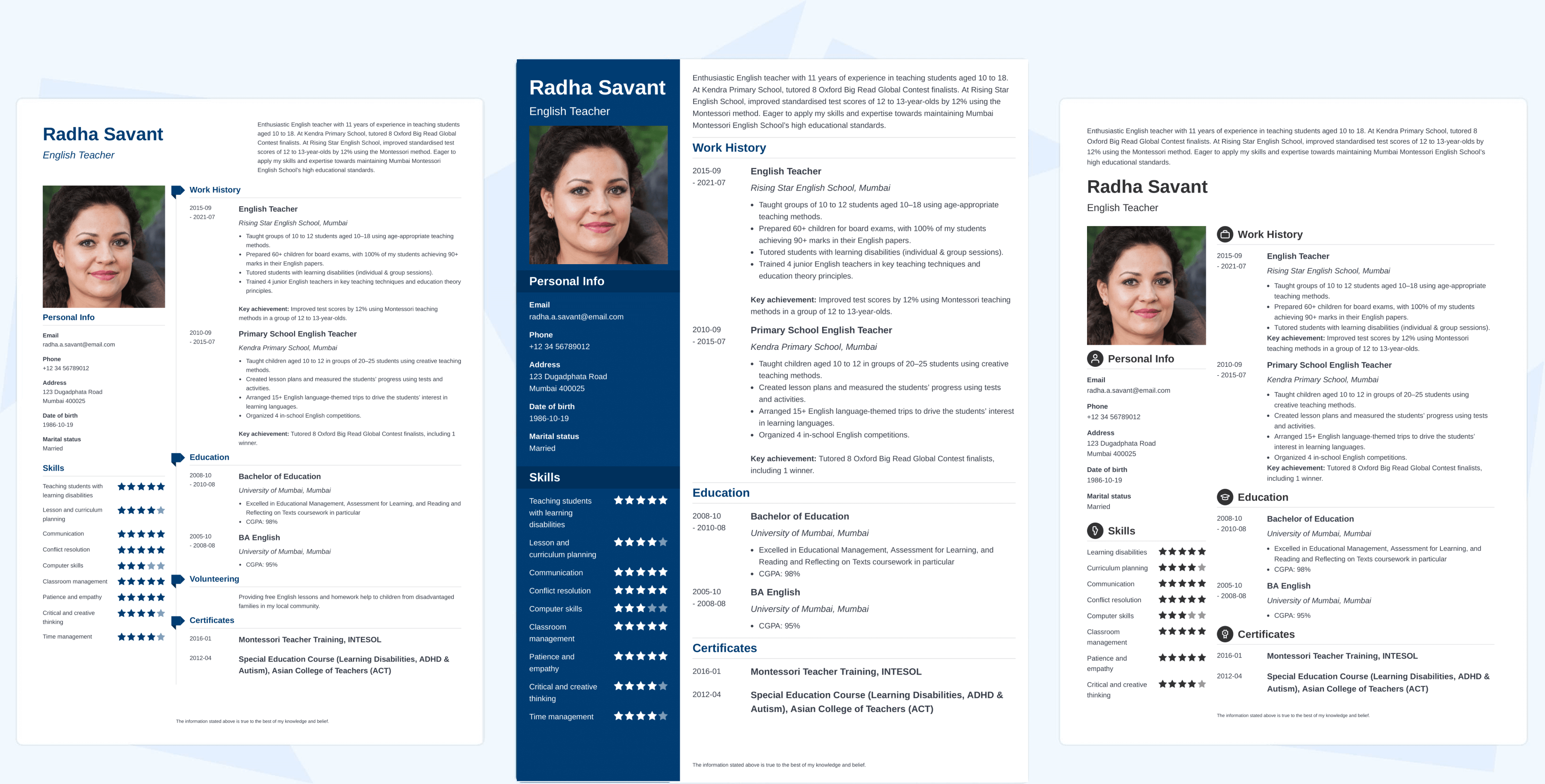 Zety professional resume builder
