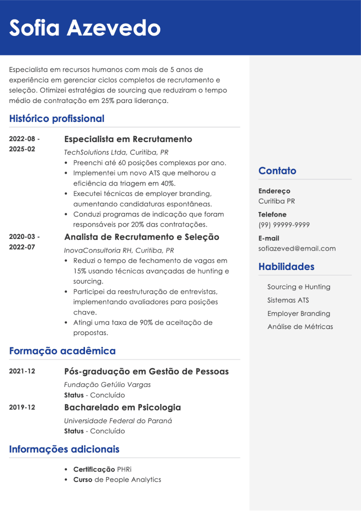 currículo básico para download