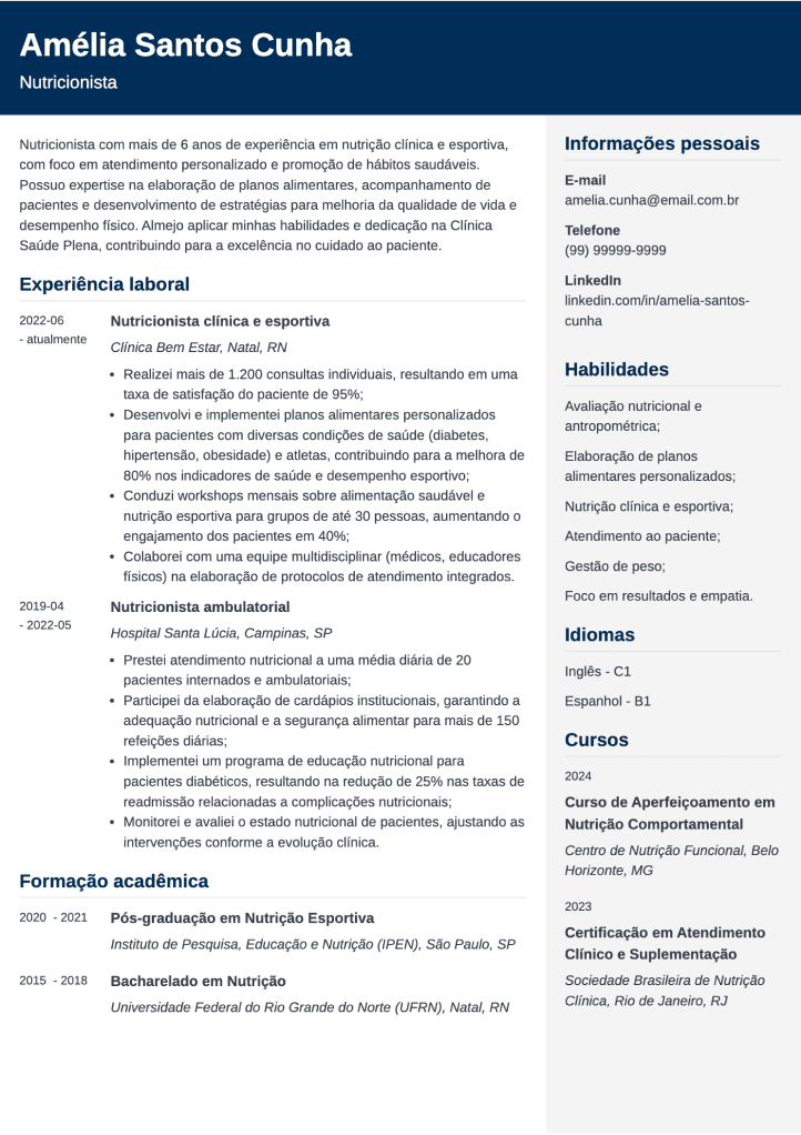 CV personalizado