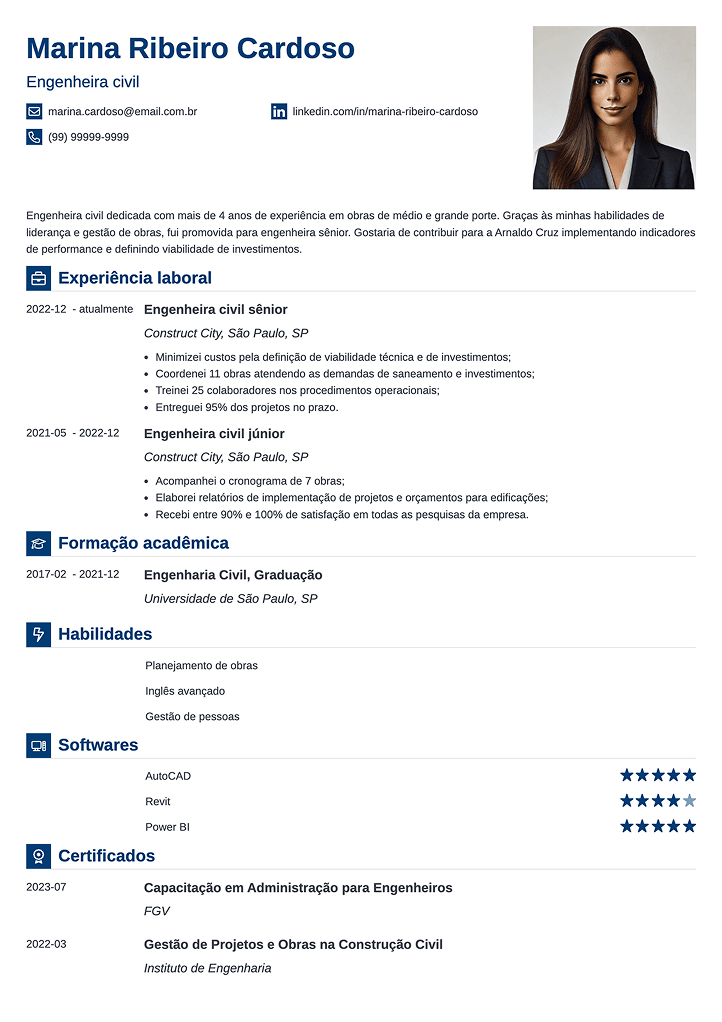 currículo para primeiro emprego pronto para preencher e imprimir