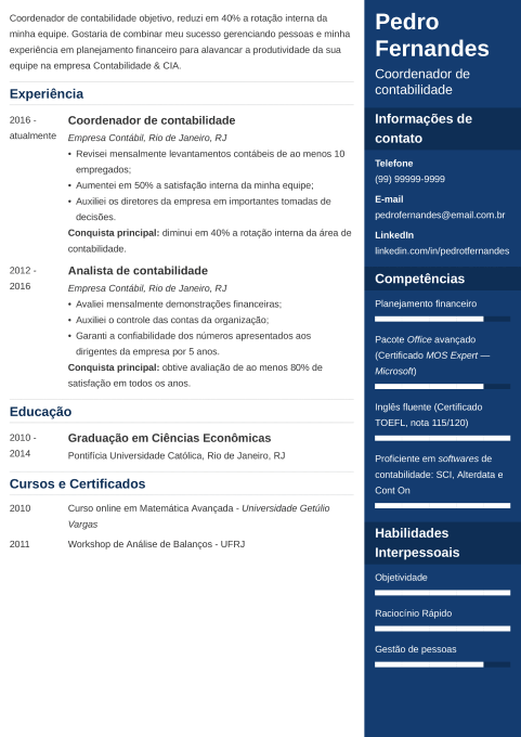 Gerador De Curr culo Online Criar Um Curriculum Vitae F cil