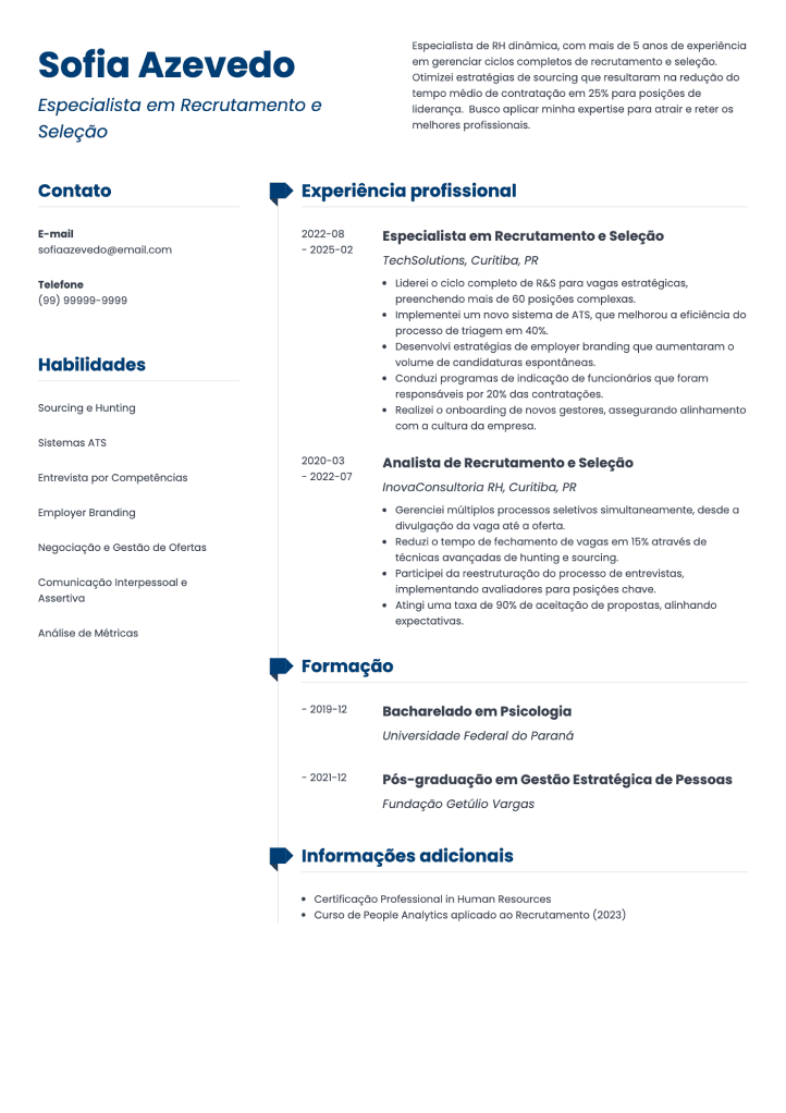 currículo básico modelo editável