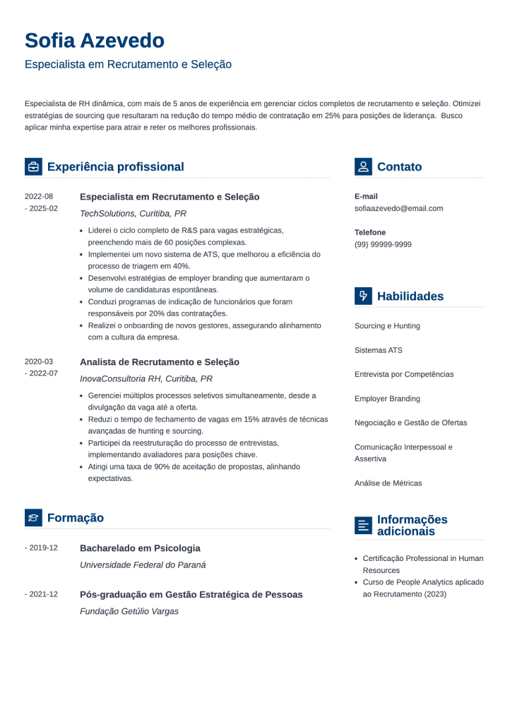 modelo de currículo básico para baixar