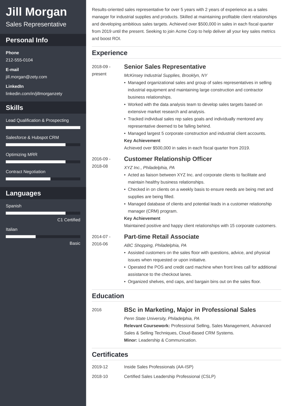 writing a curriculum vitae template