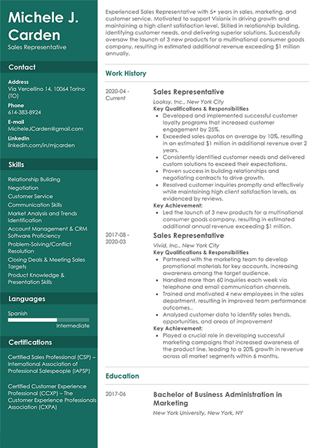 Chronological Resume Templates