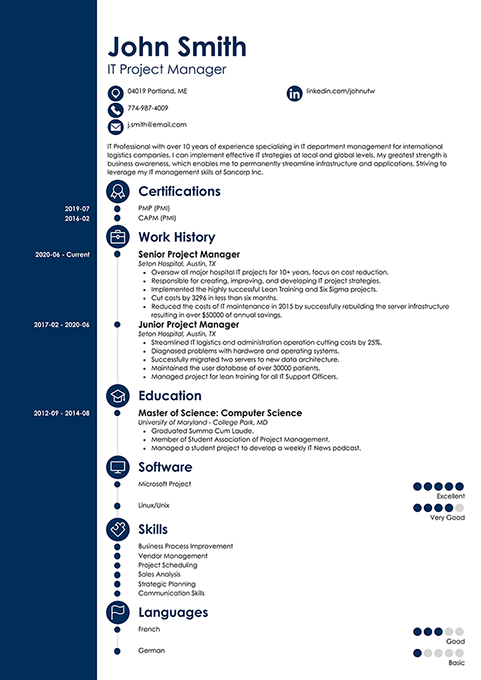 resume example 5