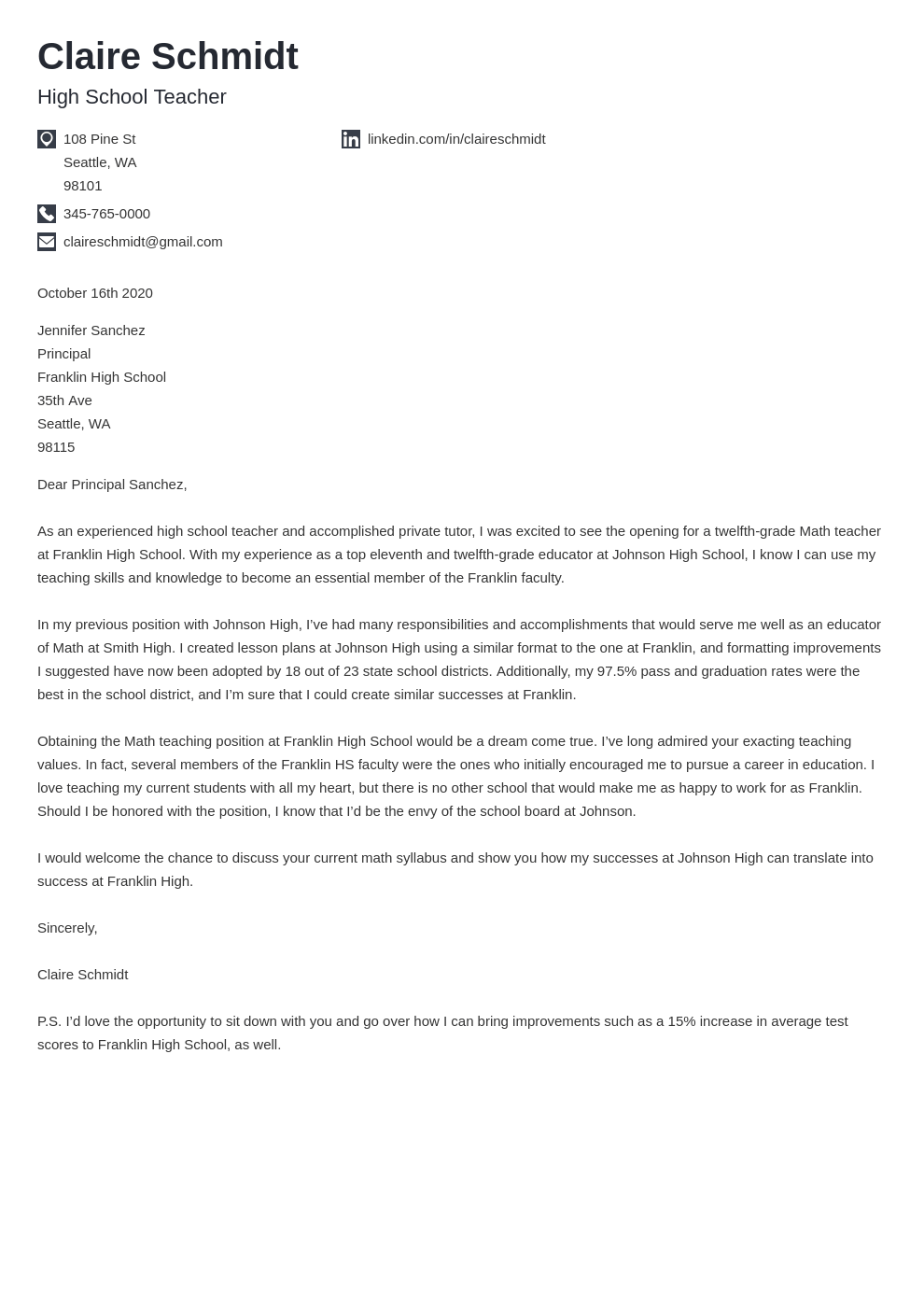 cover letter template ai generator