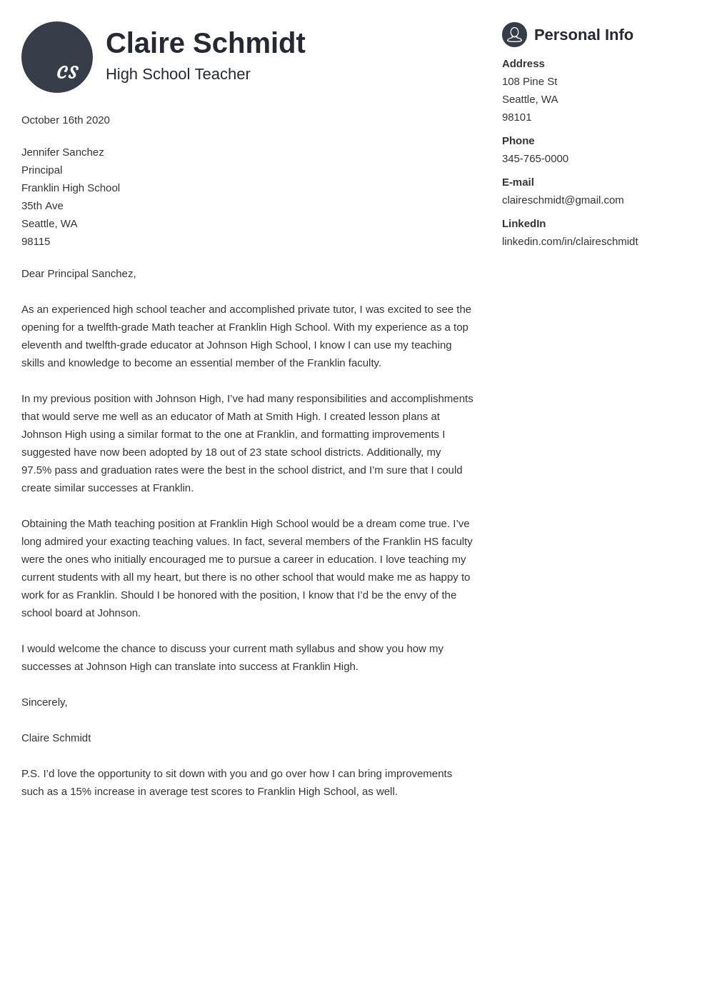 cover letter generator extension for linkedin