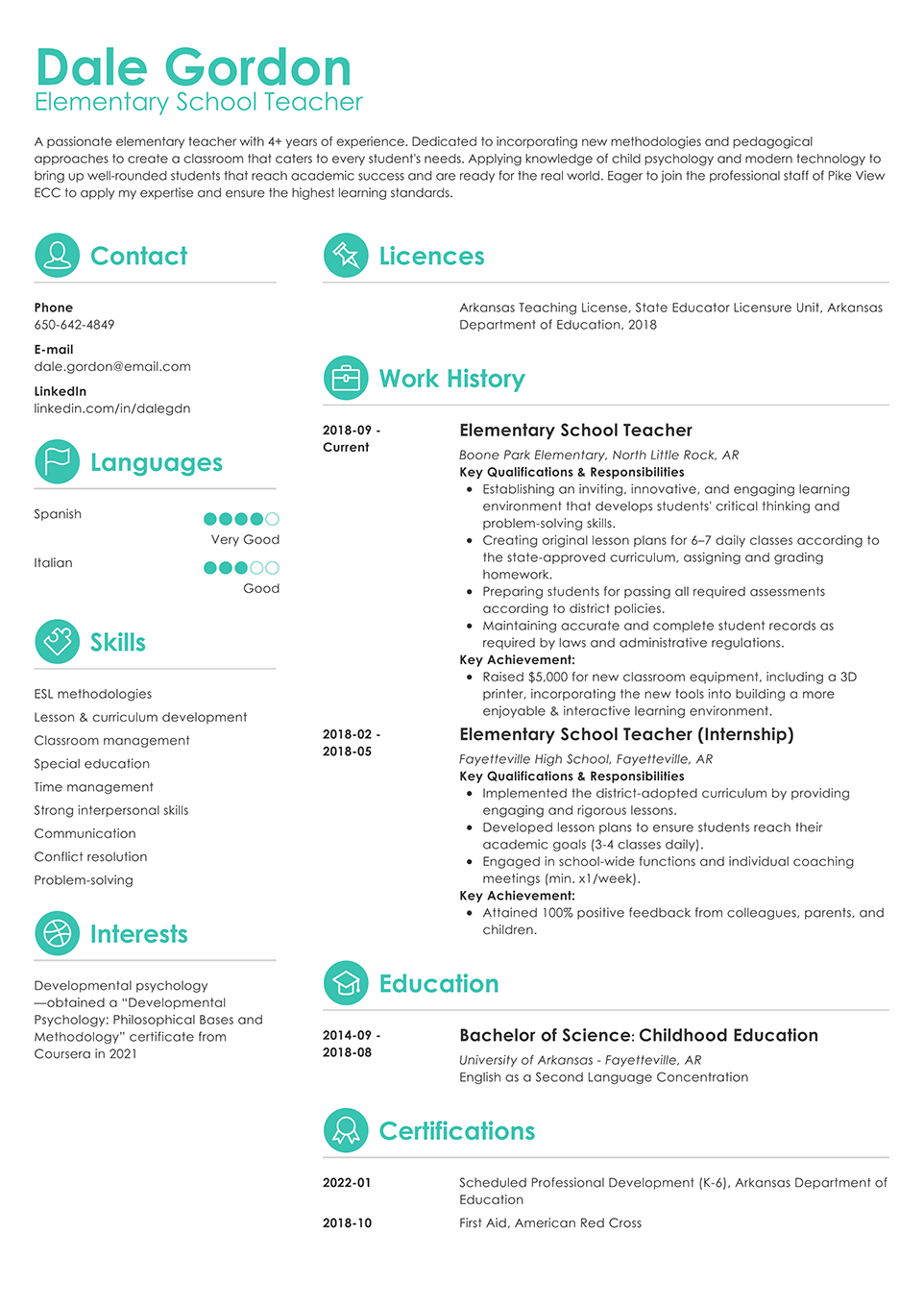 Crisp resume template