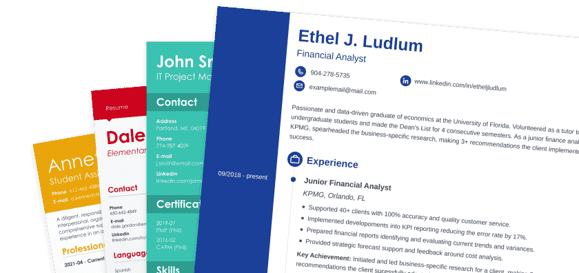 4 ATS-friendly resume templates