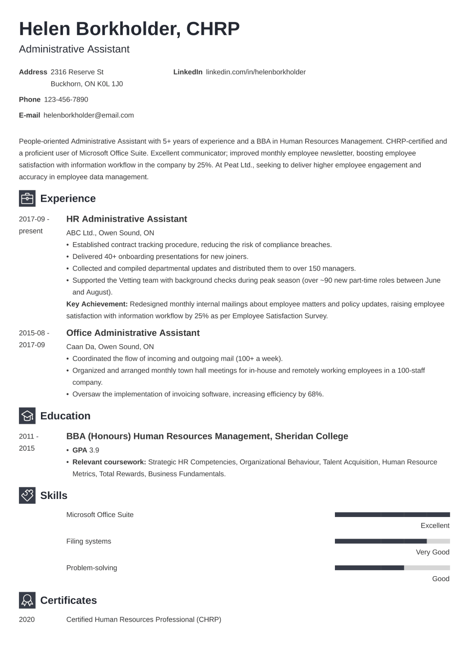 Professional Resume Template Newcast