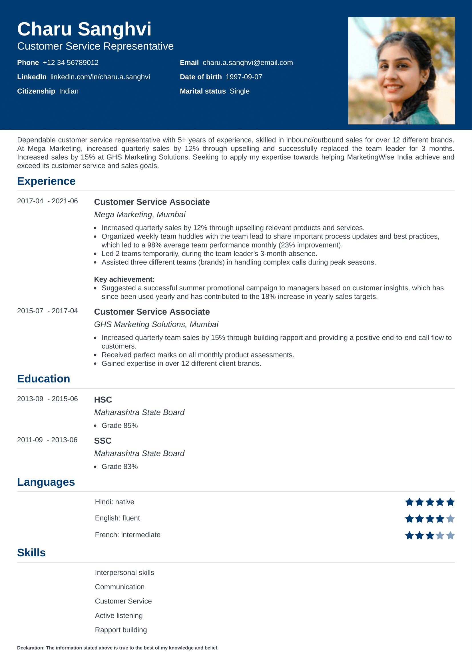 Resume Templates Tailored to the India Job Market