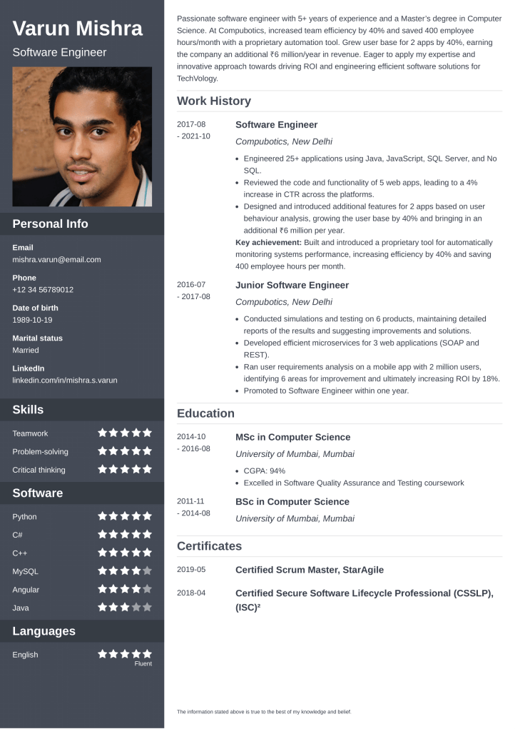 Resume Templates to Download and Print in 2025