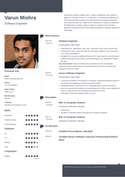 Resume Templates Tailored to the India Job Market