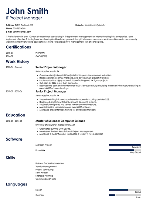 resume example 10