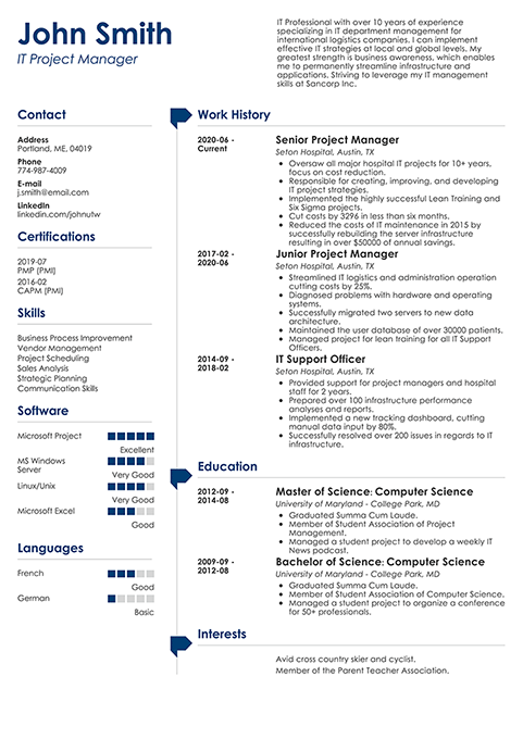 resume example 6