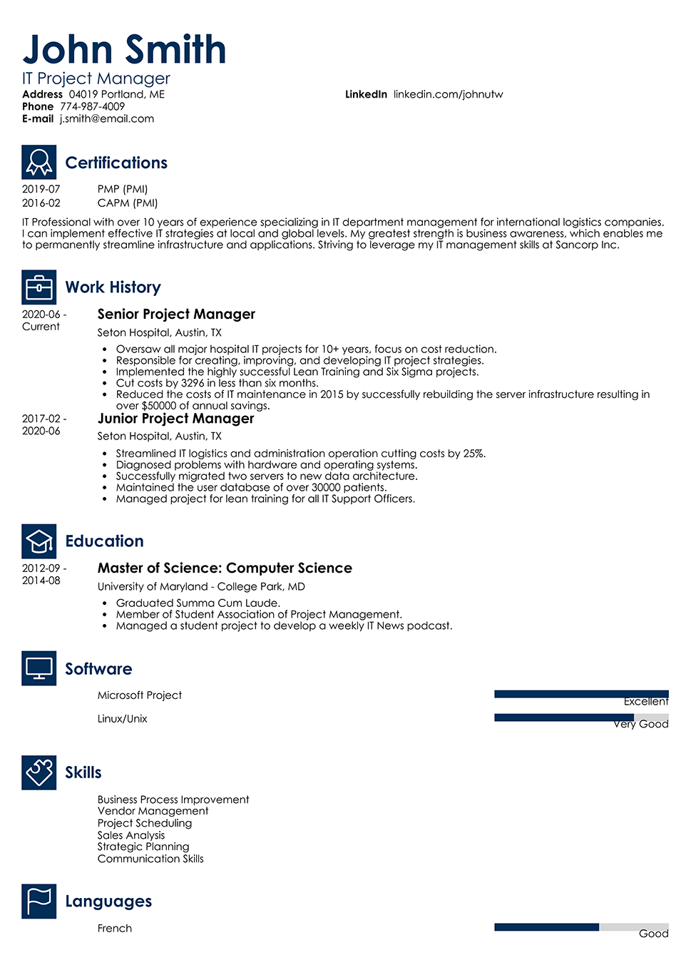 Professional Resume Template Newcast