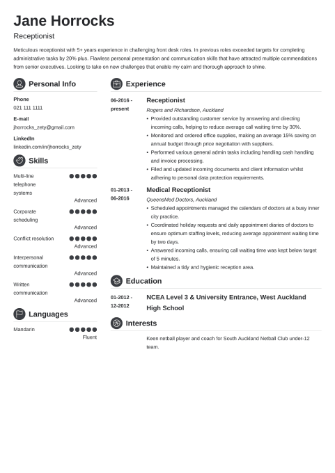 18 Professional CV Templates For NZ to Fill In & Download