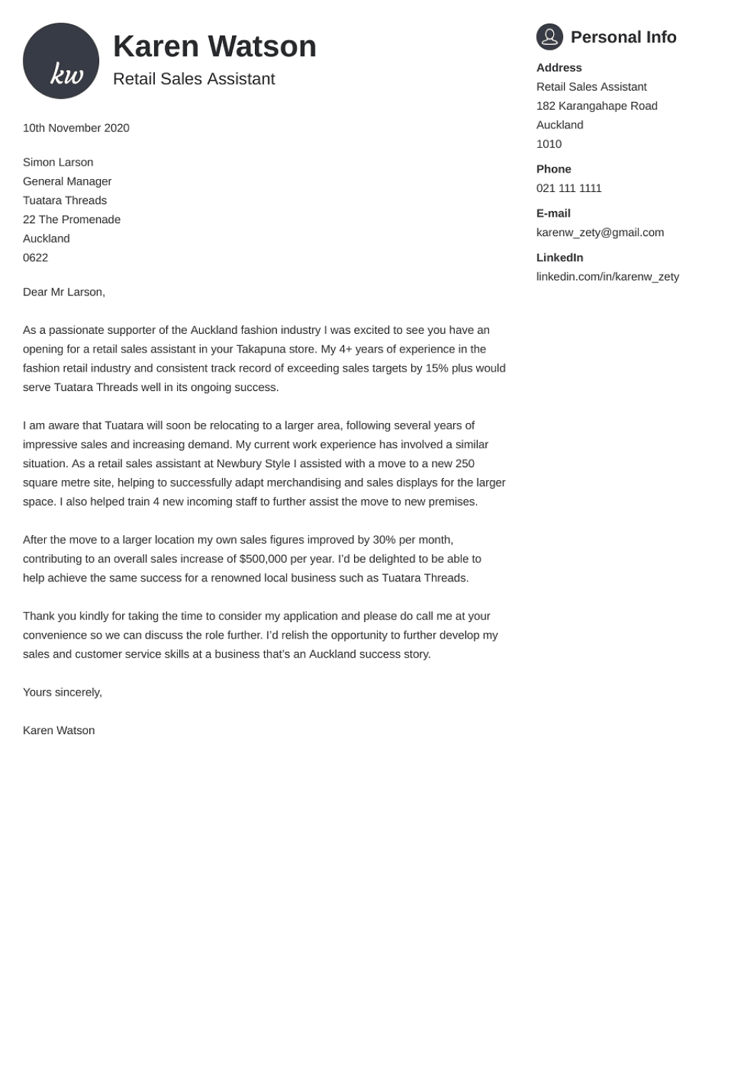 18 Covering Letter Templates To Download For Your CV In NZ
