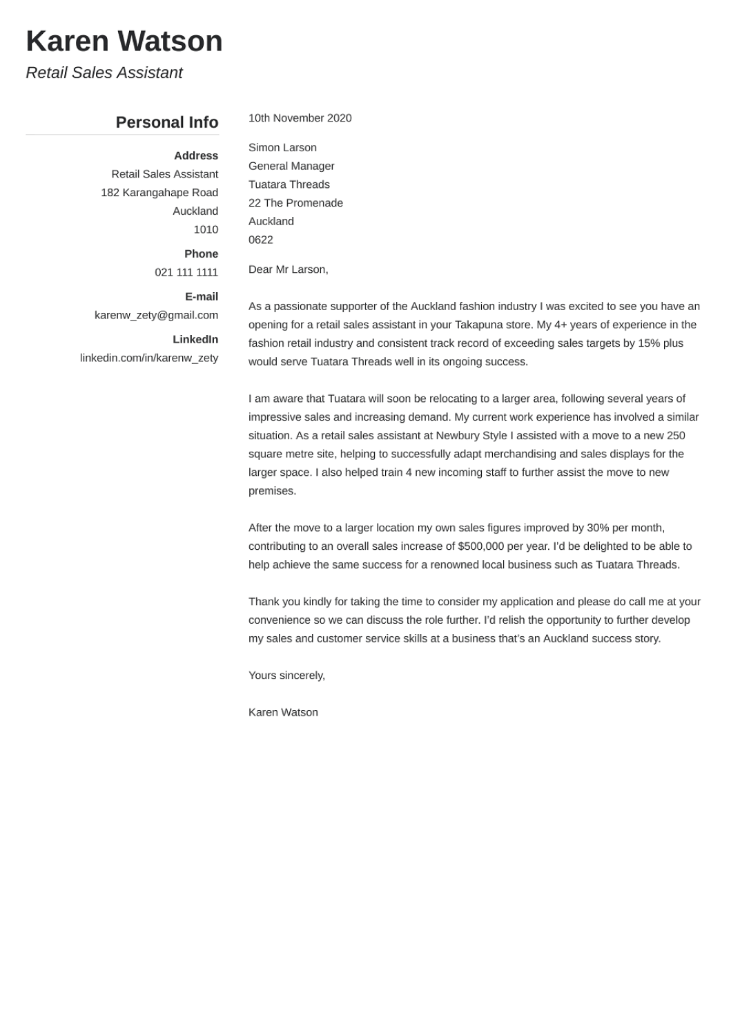 legal cover letter nz