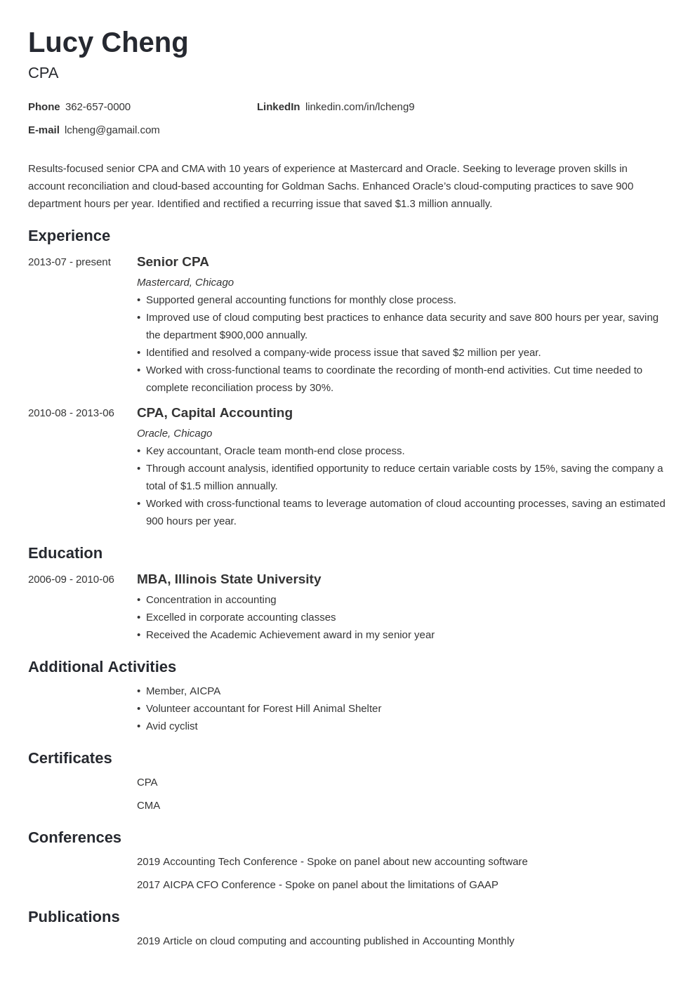 Create A Resume Online
