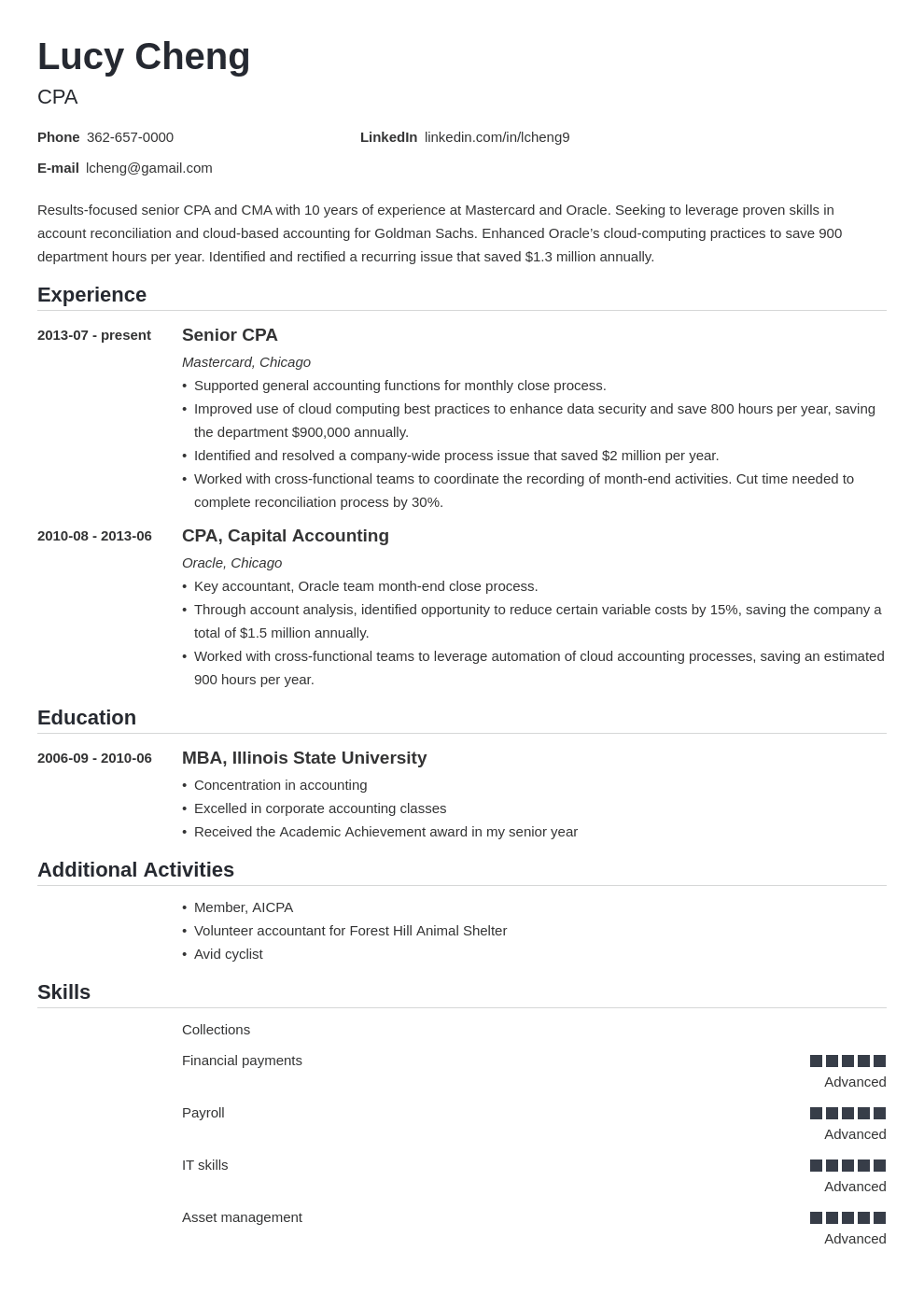 quick resume creator