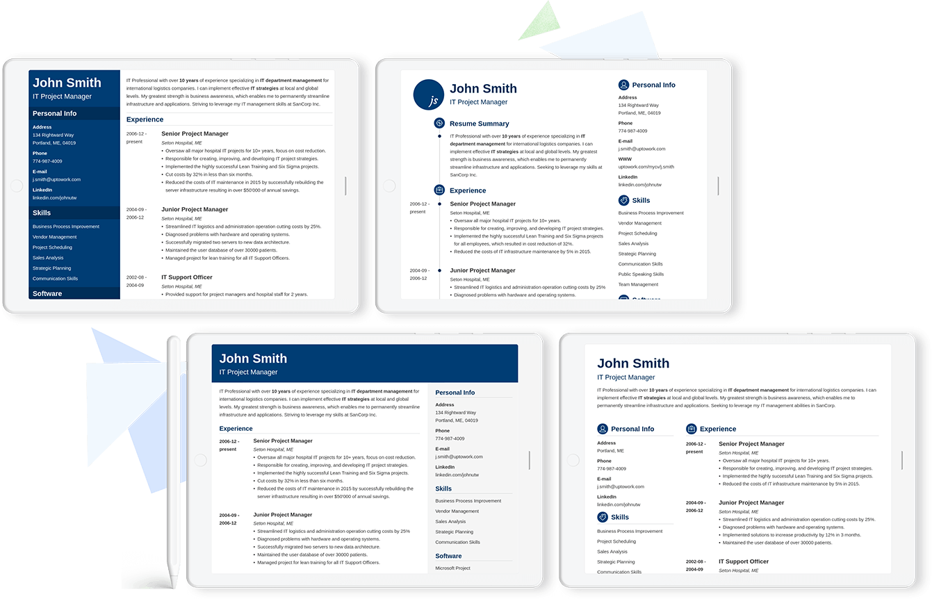 Professional & Free Resume Templates for Any Job in 2024