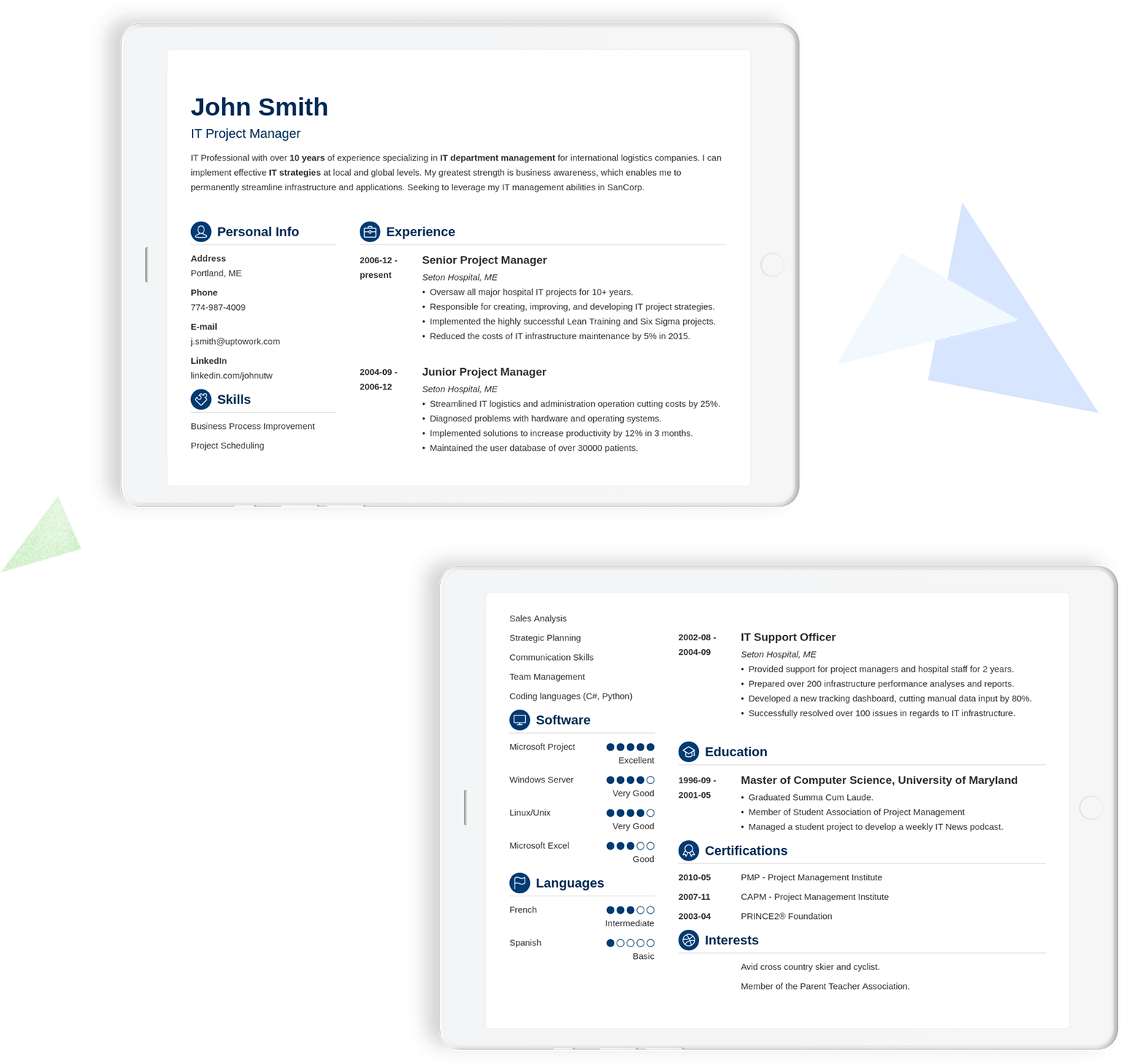 zety cv template free download