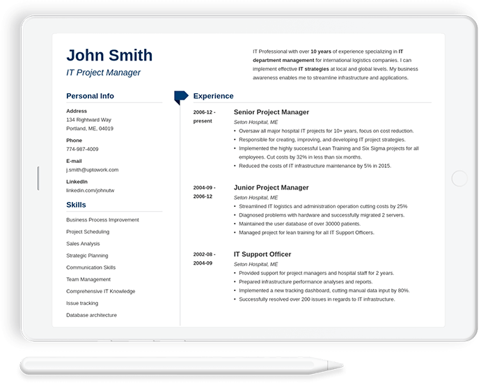 Professional & Free Resume Templates For Any Job In 2024